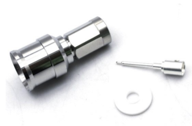 NEX10 Male Straight Connector for 1_2 feeder Cable Soldering