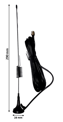 800-2700MHz 5 dBi Magnetic Mount Antenna with SMA RG 174 Cable