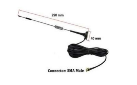 800-2700MHz 6 dBi Magnetic Mount Antenna with SMA RG 174 Cable