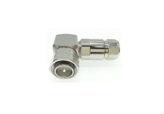 4.3-10 Male RA Connector for 1/2" Flexible Cable