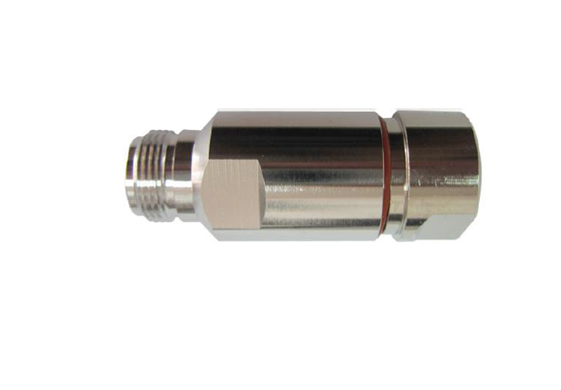 N Female Straight Connector for ½” Flexible Cable Clamp Type