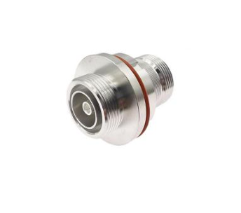Low PIM DIN 7_16 Female to DIN 7_16 Female Bulkhead Adapter