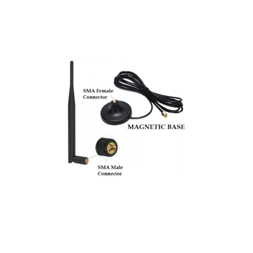 5.8GHz 5dBi Rubber Magnetic With RG174 Cable (L -3Mtr) + SMA Male Connector