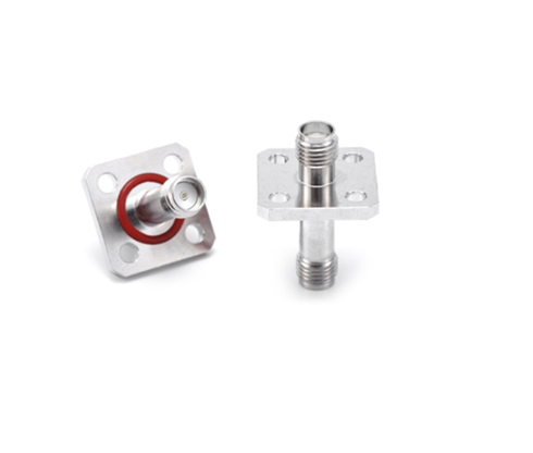 SMA Double Female 4 holes flange RF Coaxial Adaptor