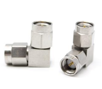 SMA Male to Male Right Angle RF Adaptor