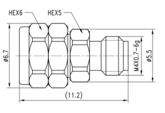 0.8mm Male to 1.0mm Female Adaptor