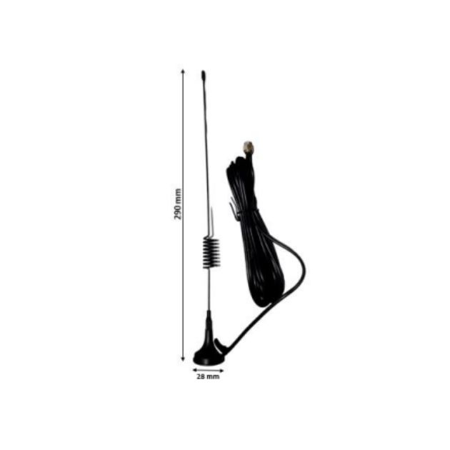 5 dBi Magnetic Mount Antenna with SMA RG 174 Cable 800-2700MHz