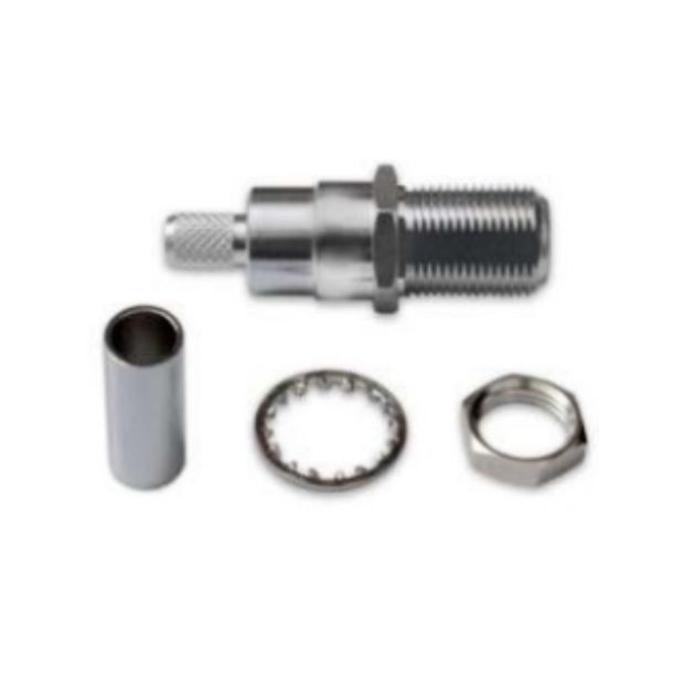 F FEMALE CRIMP CONNECTOR FOR RG58,LMR 195
