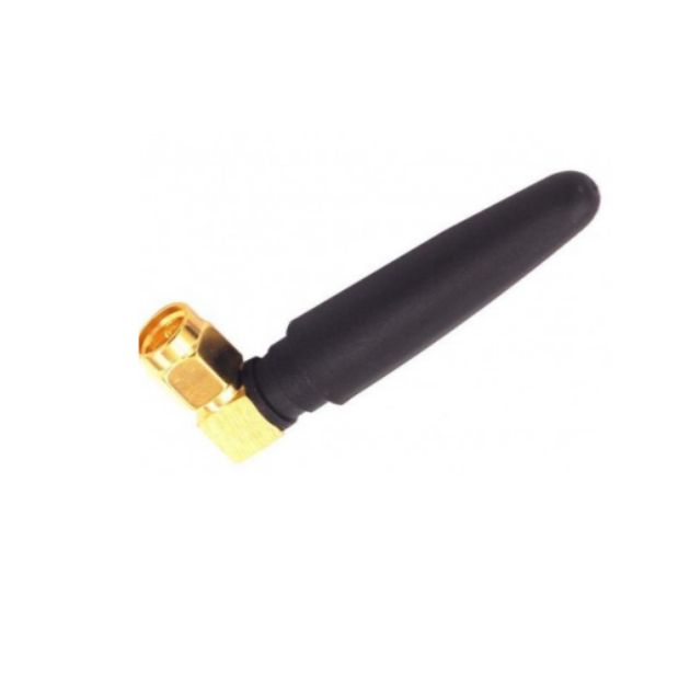 GSM 2dBi Rubber Duck Antenna with SMA Male Right Angle Connector