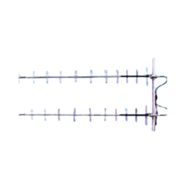 High Gain Dual Stacked Yagi Antenna (300-400 MHz)