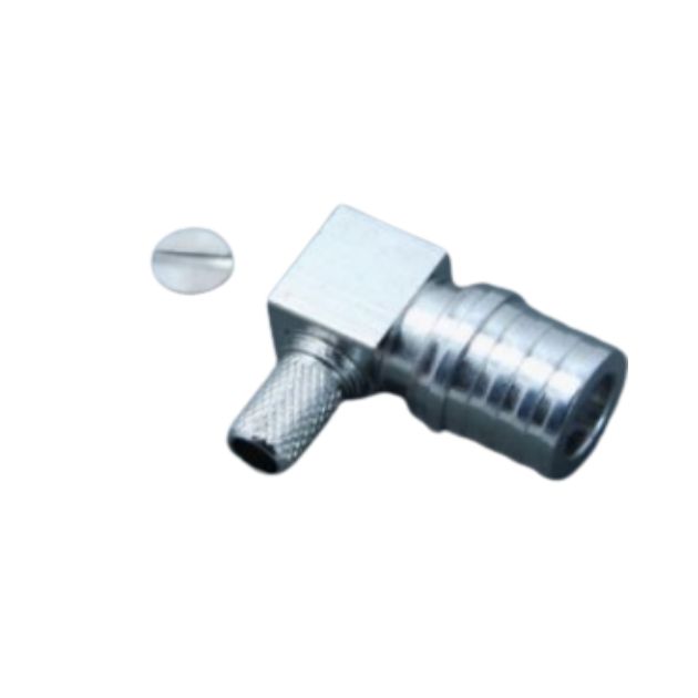 QMA Male Right Angle Crimp Connector For LMR200 Cable