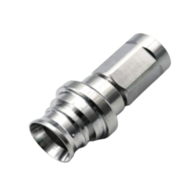 NEX10 Male Straight Connector for 3/8” Superflex Cable Soldering