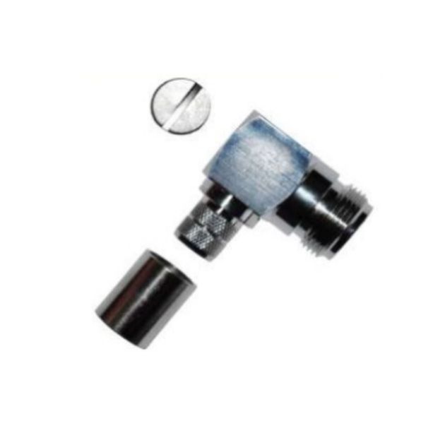 N Female R/A Crimp Connector for LMR 400