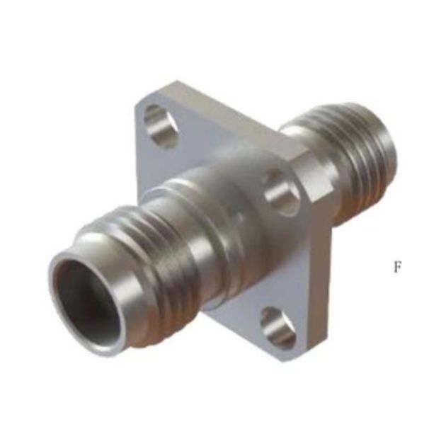 2.92mm Female to 2.4mm Female 4 Hole Flange Adapter