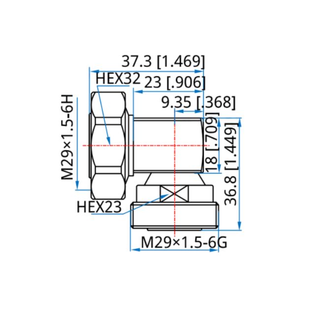 7-16 DIN Male to 7-16 DIN Female RA RF Adap