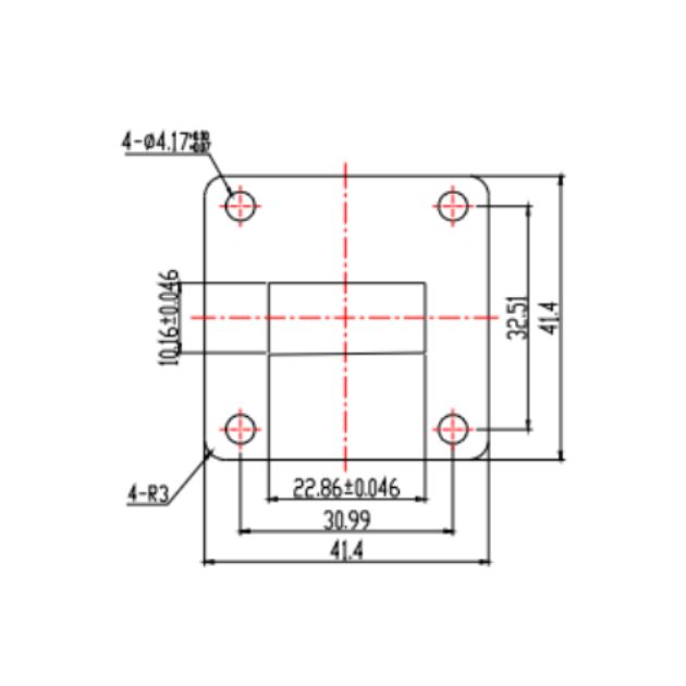 Waveguide to Coaxial Adapter (End-Launch) SRFS100WECANKPC