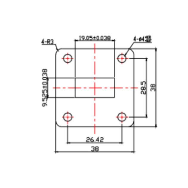 Waveguide to Coaxial Adapter (End-Launch) SRFS120WECANKPC