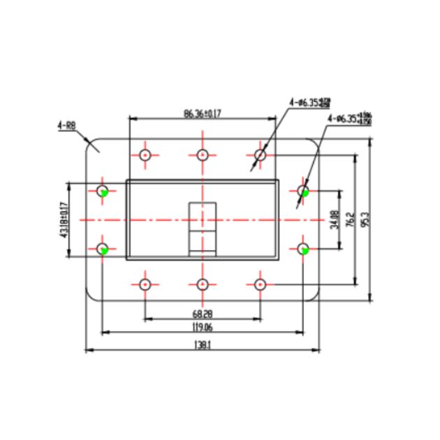Waveguide to Coaxial Adapter (End-Launch) SRFS22WECANKPA​