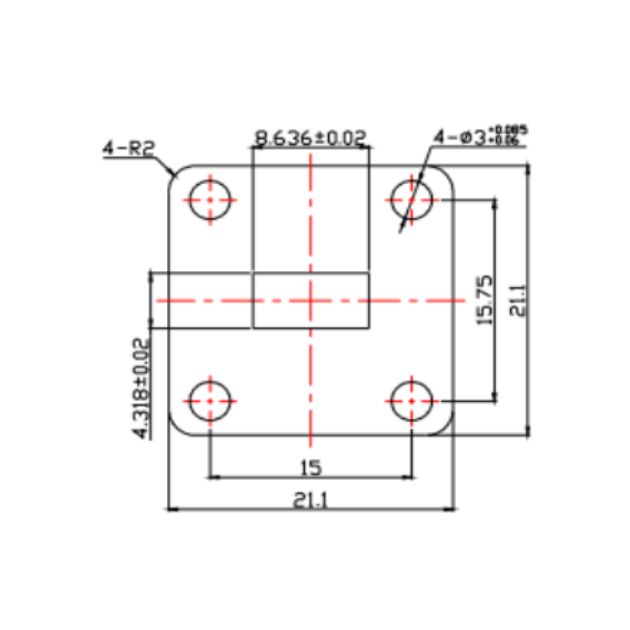 Waveguide to Coaxial Adapter (End-Launch) SRFS260WECASKPC