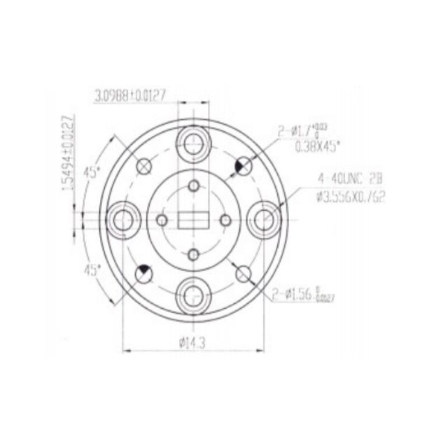 Waveguide to Coaxial Adapter (End-Launch) SRFS740WECA1.0KPC