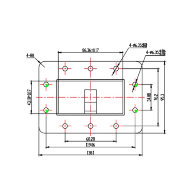 Waveguide to Coaxial Adapter (End-Launch) SRFS26WECANKPA