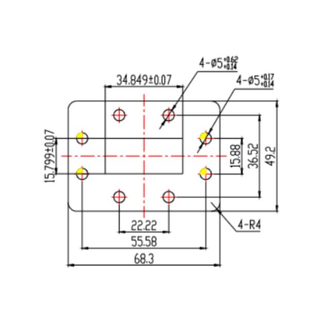 Waveguide to Coaxial Adapter (End-Launch) SRFS70WECANKPC