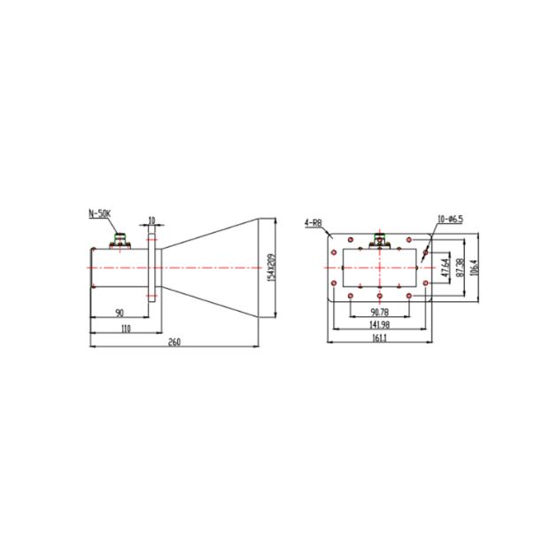 Standard Gain Horn Antenna SRFS-14SG-HA10