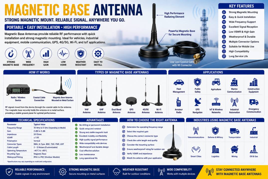 Magnetic Base Antenna