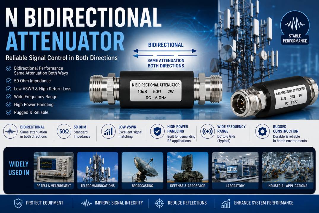 N Bidirectional Attenuator