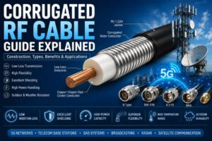 Corrugated RF Cable Guide