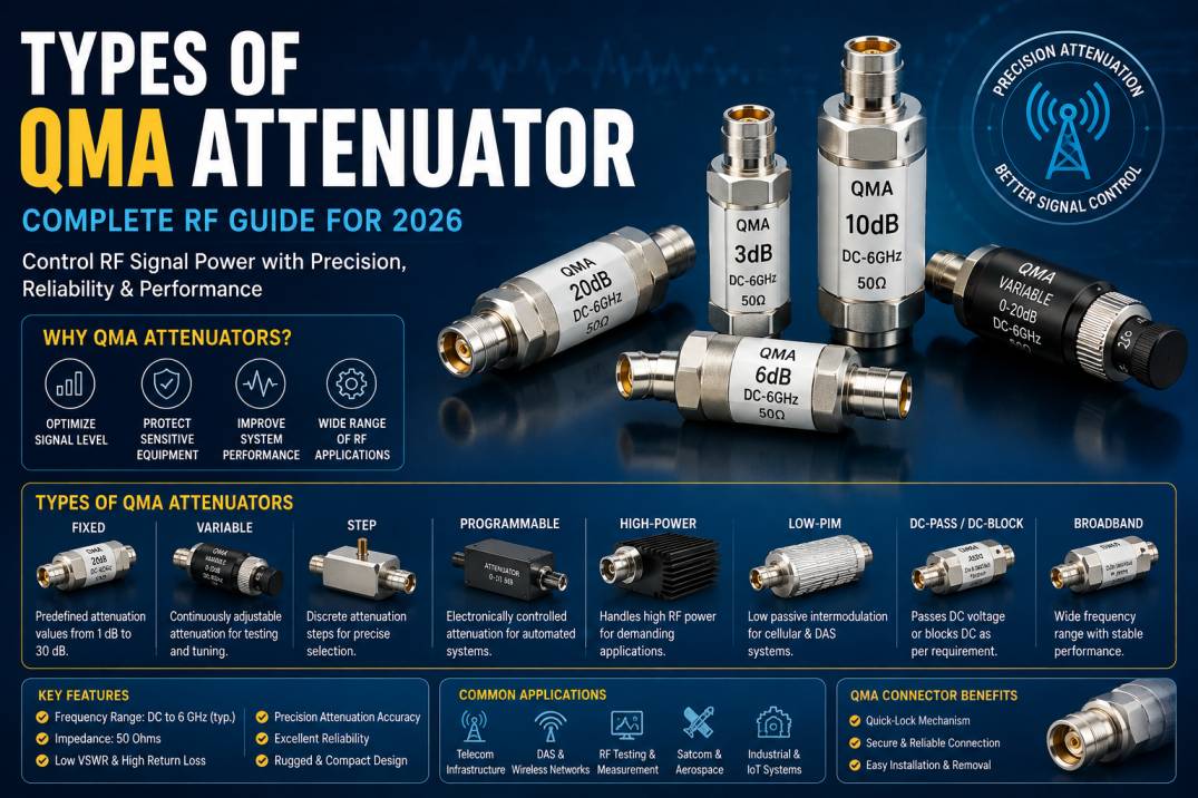 QMA attenuators