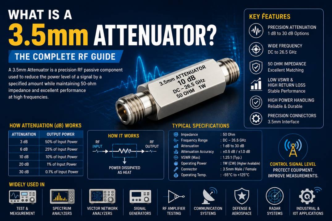 3.5mm RF attenuator