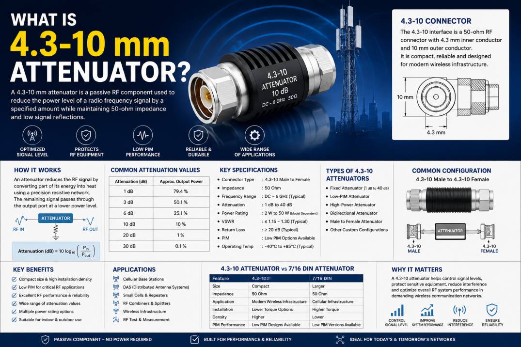 4.3-10 RF attenuator