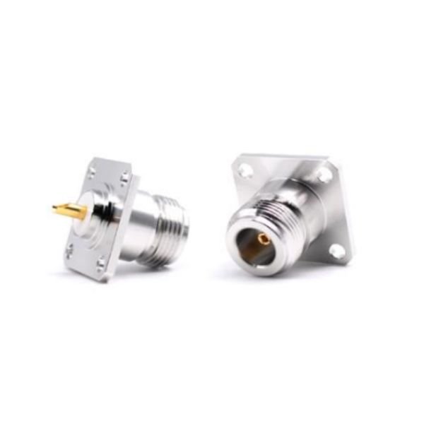 N Type Female Flange Mount Solder Cup Connector