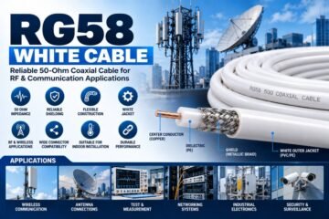 RG 58 White Cable