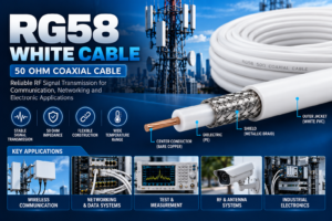 RG58 White Cable