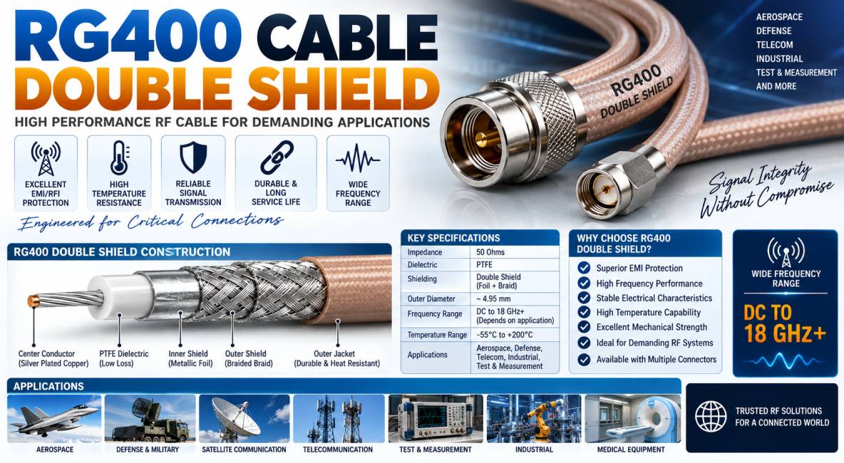 RG400 Cable Double Shield