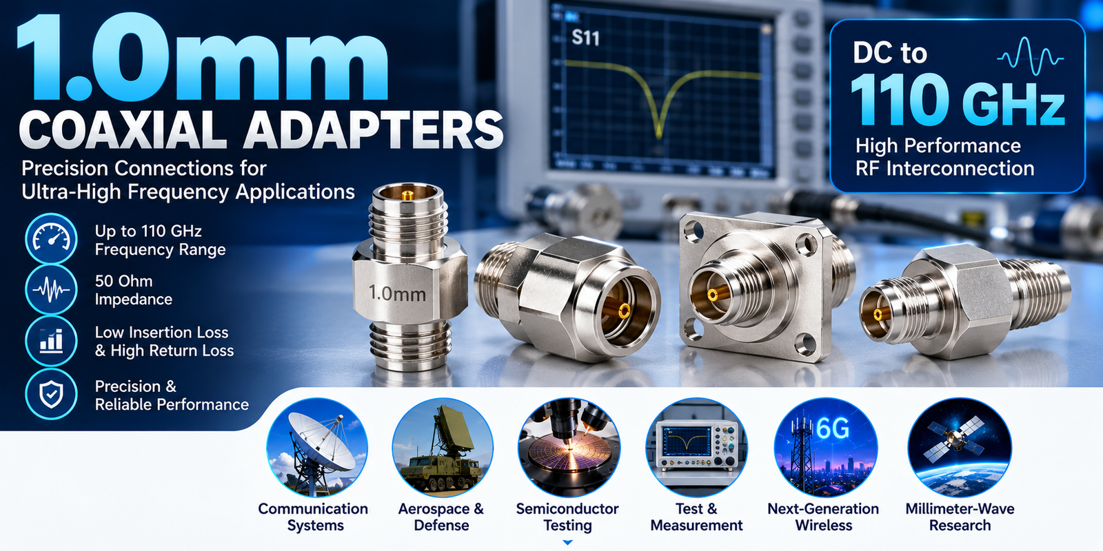 1.0mm Coaxial Adapters