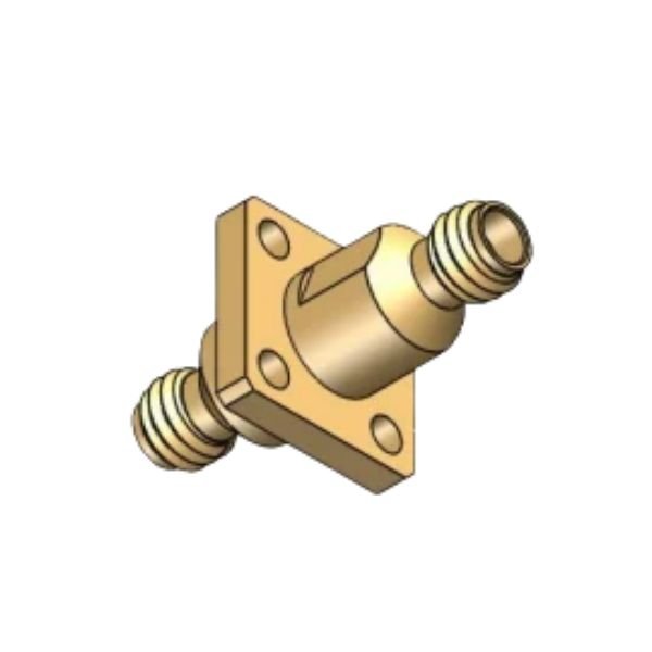 1.0mm Female to1.0mm Female 4 Hole Flange Adapter ADP11001P-F
