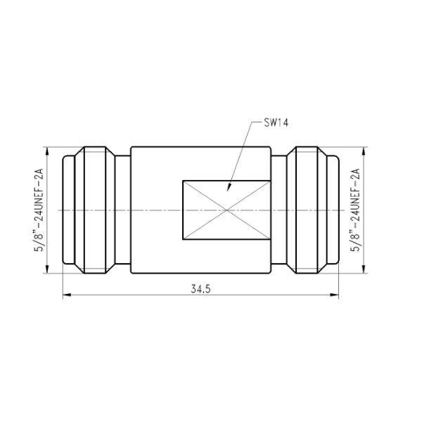 N Female to N Female Adapter ADPNF-NF