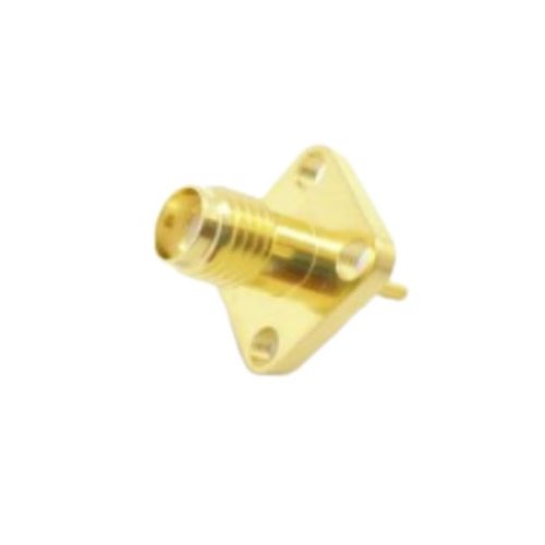 SMA Female 4 Hole (12.7Sq.) Flange Solder Pot